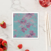 Lila und blaues Chinoiserie Muster Serviette (Beispiel)
