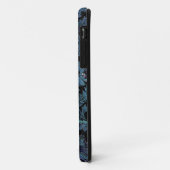 Lila und blaues Damast-Muster Case-Mate iPhone Hülle (Hinten/Links)