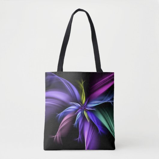 Lila und blaues Design Tasche (Vorderseite)