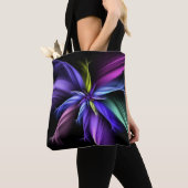 Lila und blaues Design Tasche (Von Nahem)
