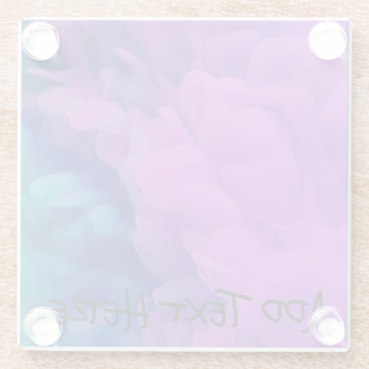 Lila und blaues Digitalrauchen Glasuntersetzer (Rückseite)