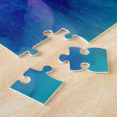 Lila und blaues Digitalrauchen Puzzle (Seite)