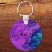 Lila und blaues Digitalrauchen Schlüsselanhänger (Vorderseite)