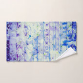 Lila und blaues Handtuch-Set Badhandtuch Set (Handtuch)