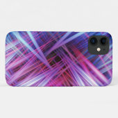 Lila und blaues Lichtstrahlmuster Case-Mate iPhone Hülle (Rückseite (Horizontal))