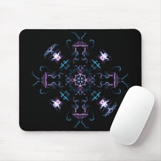 Lila und blaues Mandala Mousepad (Mit Mouse)