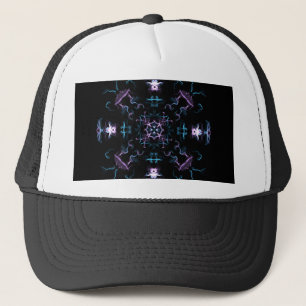 Lila und blaues Mandala Truckerkappe