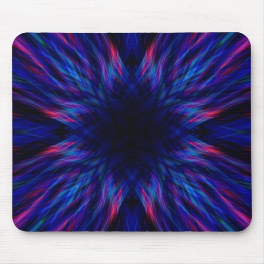 Lila und blaues Muster Mousepad (Vorne)