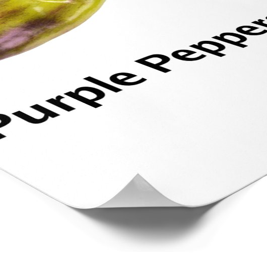 Lila und Blaues Obst und Gemüse Poster (Ecke)