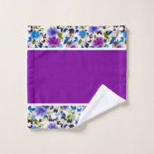 Lila und blaues Set (Waschlappen)