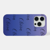 Lila- und Blaugradient iPhone Hülle (Rückseite (Horizontal))