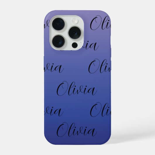Lila- und Blaugradient iPhone Hülle (Rückseite)
