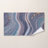 Lila- und Blautöne-Marmor Badhandtuch Set (Handtuch)