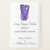 Lila und Blue Fantasy Necklace Planer (Rückseite)