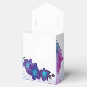 Lila und Blue Orchid-Hochzeit Geschenkschachtel (Geöffnet)