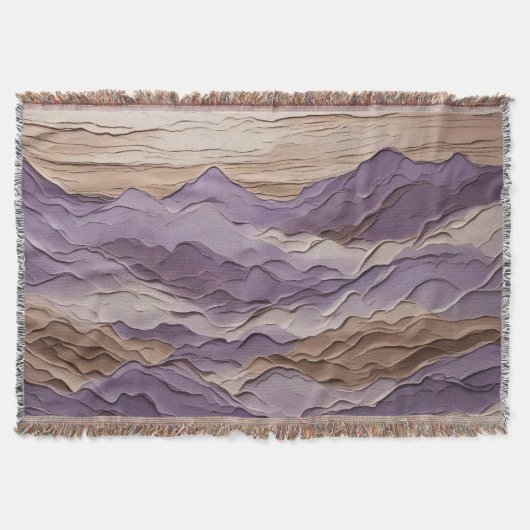 Lila und brauner Mystischer Berg Decke (Vorderseite)