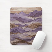 Lila und brauner Mystischer Berg Mousepad (Mit Mouse)