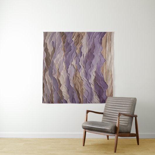 Lila und brauner Mystischer Berg Wandteppich (Beispiel (Horizontal))