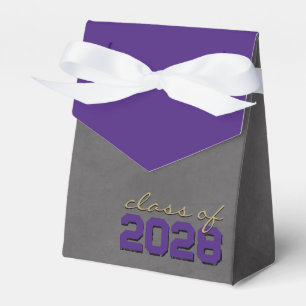 Lila und Bronze Chalkboard Abschluss Geschenkboxen Geschenkschachtel