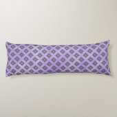 Lila und Bronze-Diamant-Brennmuster Seitenschläferkissen (Rückseite)