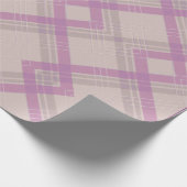 Lila und cremefarben, cremefarben, mit Happy Happy Geschenkpapier (Ecke)