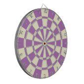 Lila und cremefarbene Beige-Farbe Dartscheibe (Vorderseite Links)