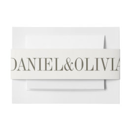 Lila und cremefarbene Blütenhochzeit Einladungsbanderole