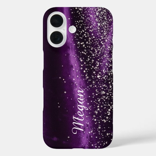 Lila und Diamanten - Stunning Barely There Case-Mate iPhone Hülle (Rückseite)