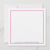 Lila und dunkle Rosa Brauerei Einladung Tee (Rückseite)