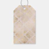 Lila und Elfenbein Geschenkanhänger (Rückseite)