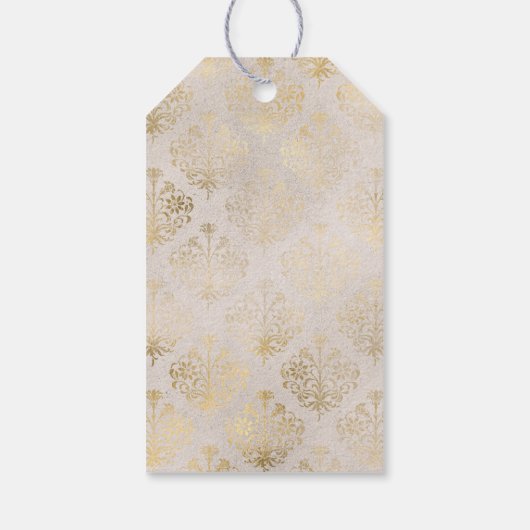 Lila und Elfenbein Geschenkanhänger (Rückseite)