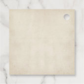 Lila und Elfenbein Geschenkanhänger (Rückseite)