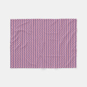 Lila und Farbtöne Zickzack Fleecedecke (Vorderseite (Horizontal))