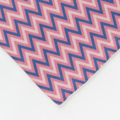 Lila und Farbtöne Zickzack Fleecedecke (Ecke)