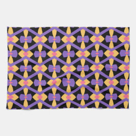 Lila und gelb dekoriert geschirrtuch