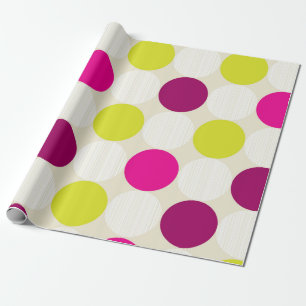 Lila und Gelb Geschenkpapier