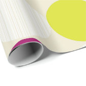 Lila und Gelb Geschenkpapier (Rolleneckpunkt)