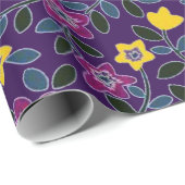 Lila und gelb geschenkpapier (Rolleneckpunkt)