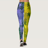 Lila und gelb leggings (Rückseite)