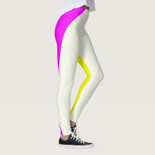 Lila und gelb leggings