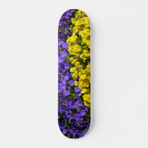 Lila und gelb skateboard