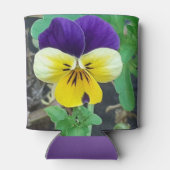 Lila- und Gelbblüte Dosenkühler (Rückseite)