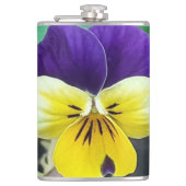 Lila- und Gelbblüte Flachmann (Vorderseite)