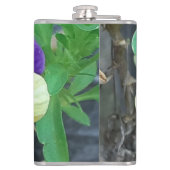 Lila- und Gelbblüte Flachmann (Rückseite)