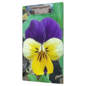 Lila- und Gelbblüte Klemmbrett (Links)