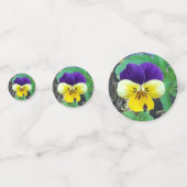 Lila- und Gelbblüte Konfetti (Vorderseiten)