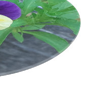 Lila- und Gelbblüte Schneidebrett (Ecke)