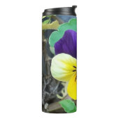 Lila- und Gelbblüte Thermosbecher (Nach links gedreht)