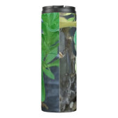 Lila- und Gelbblüte Thermosbecher (Rückseite)