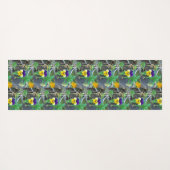 Lila- und Gelbblüte Yogamatte (Rückseite (Horizontal))